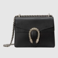 Gucci Dionysus Mini Shoulder Bag in Black Leather
