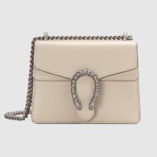Gucci Dionysus Mini Shoulder Bag in White Leather