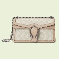Gucci Dionysus Small Rectangular Bag in White GG Supreme Canvas
