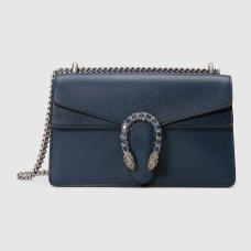 Gucci Dionysus Small Shoulder Bag in Blue Calfskin