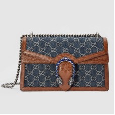 Gucci Dionysus Small Shoulder Bag in GG Washed Denim