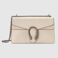Gucci Dionysus Small Shoulder Bag in White Calfskin