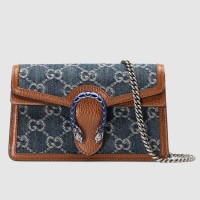 Gucci Dionysus Super Mini Bag in GG Washed Denim