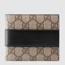 Gucci Eden Bi-fold Wallet In Beige GG Supreme Canvas