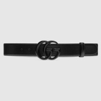 Gucci GG Marmont Black Belt 38MM with Black Double G Buckle