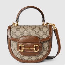 Gucci Horsebit 1955 Mini Top Handle Bag in GG Supreme Canvas