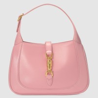 Gucci Jackie 1961 Mini Hobo Bag in Pink Leather