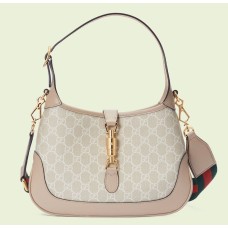 Gucci Jackie 1961 Small Bag in White GG Supreme Canvas