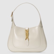 Gucci Jackie 1961 Small Hobo Bag in White Leather