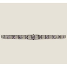Gucci Jackie 1961 Thin Belt 20MM in GG Supreme Canvas