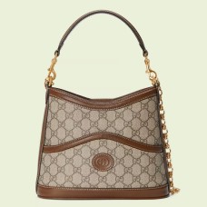 Gucci Large Shoulder Bag in GG Supreme with Interlocking G