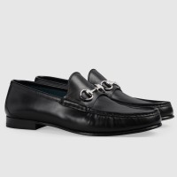Gucci Men's Horsebit 1953 Loafers in Black Calfskin