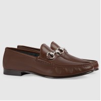 Gucci Men's Horsebit 1953 Loafers in Dark Brown Calfskin
