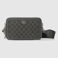Gucci Men's Ophidia GG Mini Bag in Grey GG Supreme Canvas