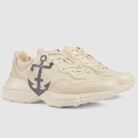 Gucci Men's Rhyton Sneakers with Le Plus Loin Print