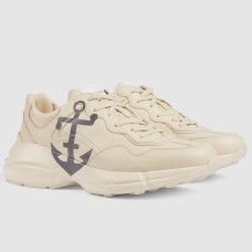 Gucci Men's Rhyton Sneakers with Le Plus Loin Print