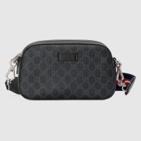 Gucci Messenger Bag in Black GG Supreme Canvas