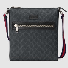 Gucci Messenger Bag in GG Black GG Supreme Canvas