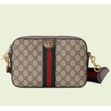 Gucci Ophidia GG Crossbody Bag in Beige Supreme Canvas