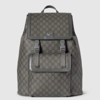 Gucci Ophidia GG Large Backpack in Grey GG Supreme Canvas
