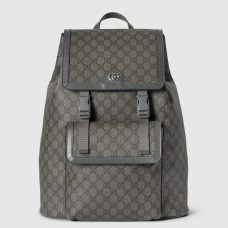 Gucci Ophidia GG Large Backpack in Grey GG Supreme Canvas