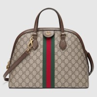 Gucci Ophidia GG Medium Top Handle Bag in Supreme Canvas