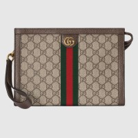 Gucci Ophidia GG Portfolio Pouch in Beige GG Canvas