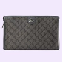 Gucci Ophidia GG Toiletry Case in Grey GG Supreme Canvas