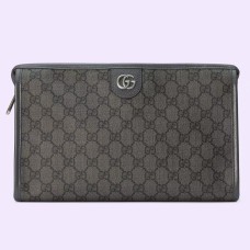 Gucci Ophidia GG Toiletry Case in Grey GG Supreme Canvas