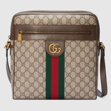 Gucci Ophidia Medium Messenger Bag in Beige GG Supreme Canvas