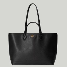 Gucci Ophidia Medium Tote Bag in Black Calfskin