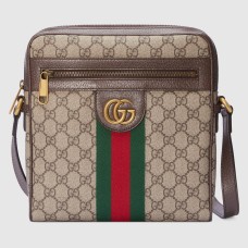 Gucci Ophidia Small Messenger Bag in Beige GG Supreme Canvas