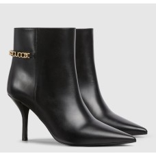 Gucci Signoria Ankle Boots in Black Leather