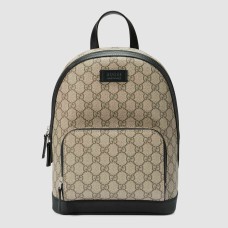 Gucci Small Backpack in Beige GG Supreme Canvas