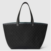 Gucci Totissima Medium Tote Bag in Black Original GG Canvas