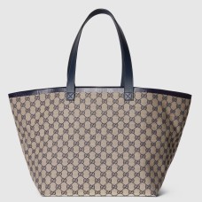 Gucci Totissima Medium Tote Bag in Blue Original GG Canvas