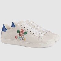 Gucci Women's Ace Sneakers in White Leather with Gucci Tennis