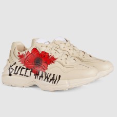 Gucci Women's Rhyton Sneakers with Hawaii Print
