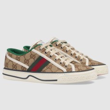 Gucci Women's Tennis 1977 Sneakers In Beige GG Canvas
